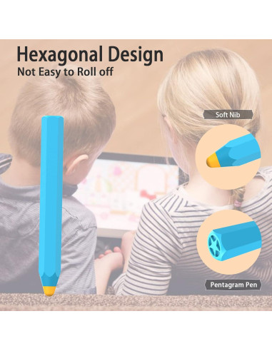Estilógrafo Táctil para Niños Kenkor - Compatible con iPad y Android - Azul