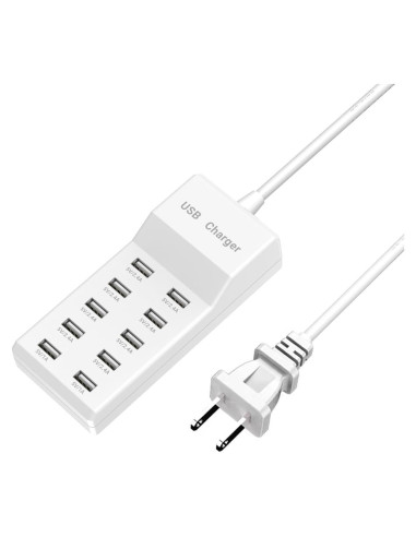Estación de Carga USB WUCOHATI 10 Puertos 180 cm Inteligente