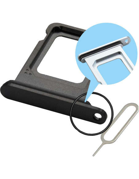 Bandeja SIM MMOBIEL para iPhone 15 Pro/Pro Max - Negro Bandeja SIM MMOBIEL para iPhone 15 Pro/Pro Max - Negro