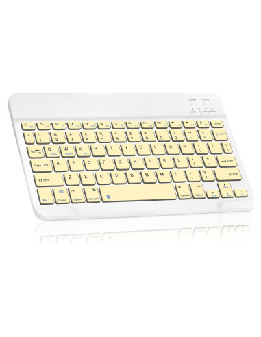 Teclado Bluetooth UrbanX KB030 Amarillo para Tablets y PC