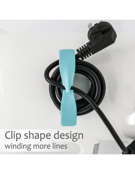 Organizador de Cables para Electrodomésticos de Cocina - IUULOB, 12 Paquete, 6 Colores Organizador de Cables para Electrodomésticos de Cocina - IUULOB, 12 Paquete, 6 Colores