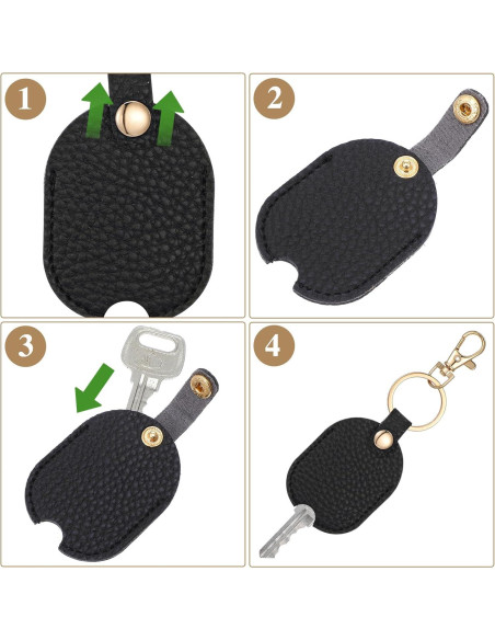 Funda de Llave de Coche de Cuero Vintage 2PCS - Soporte Práctico Funda de Llave de Coche de Cuero Vintage 2PCS - Soporte Práctico