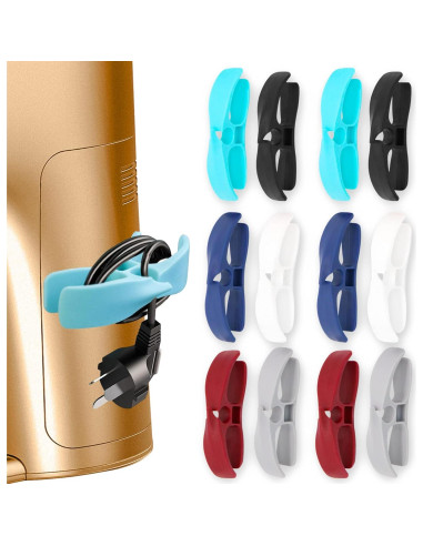 Organizador de Cables para Electrodomésticos de Cocina - IUULOB, 12 Paquete, 6 Colores
