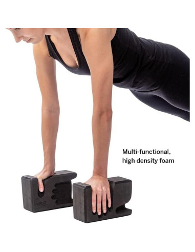 Bloques de Yoga WRIST BUDDY Negro 2 Piezas Ergonomicos