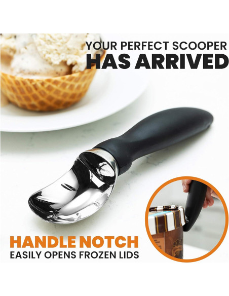 Cuchara para Helado Spring Chef Profesional Negra 21.3 cm Cuchara para Helado Spring Chef Profesional Negra 21.3 cm