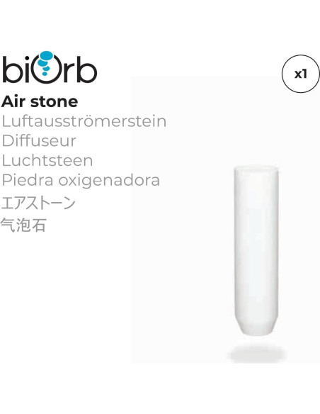 Piedra de Aire biOrb Airstone para Acuarios - 1 Cuenta Piedra de Aire biOrb Airstone para Acuarios - 1 Cuenta