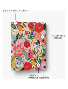 Portapasaportes Rifle Paper Co. Jardín Party para Mujeres 2