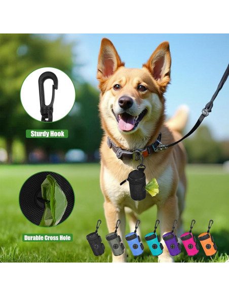 Soporte para bolsas de excremento de perro Hilihali - Negro Soporte para bolsas de excremento de perro Hilihali - Negro