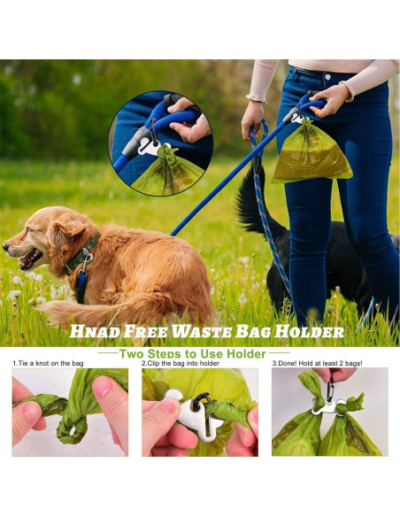 Soporte para bolsas de excremento de perro Hilihali - Negro Soporte para bolsas de excremento de perro Hilihali - Negro