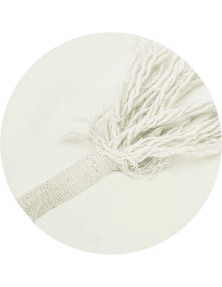 Cuerda de Algodón Trenzada YUZENET 1.27 cm x 15.24 m Beige Cuerda de Algodón Trenzada YUZENET 1.27 cm x 15.24 m Beige
