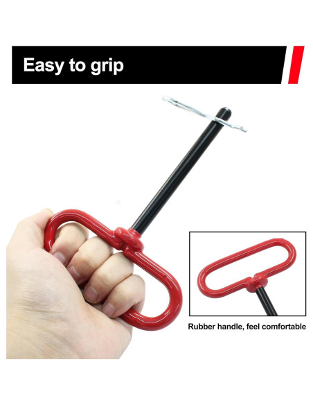 Pasador de Remolque y Clip R Moicstiy 10.16 cm Acero Rojo Pasador de Remolque y Clip R Moicstiy 10.16 cm Acero Rojo
