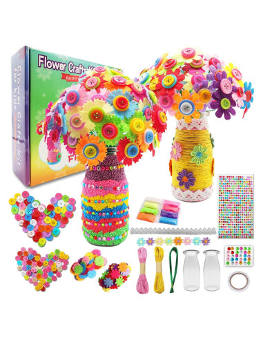 Kit de Manualidades 7July Ramo de Flores DIY para Niñas