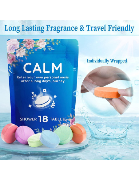 Pastillas de Vapor para Ducha Fizzgarden - 18 Aromas Naturales Pastillas de Vapor para Ducha Fizzgarden - 18 Aromas Naturales