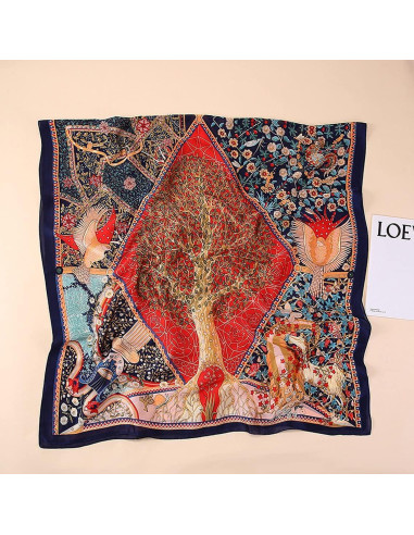 Bufanda de Seda Satinada Myneiyi 180x90cm para Mujeres