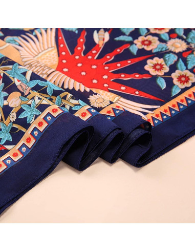 Bufanda de Seda Satinada Myneiyi 180x90cm para Mujeres