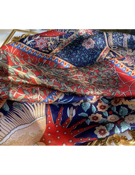 Bufanda de Seda Satinada Myneiyi 180x90cm para Mujeres Bufanda de Seda Satinada Myneiyi 180x90cm para Mujeres