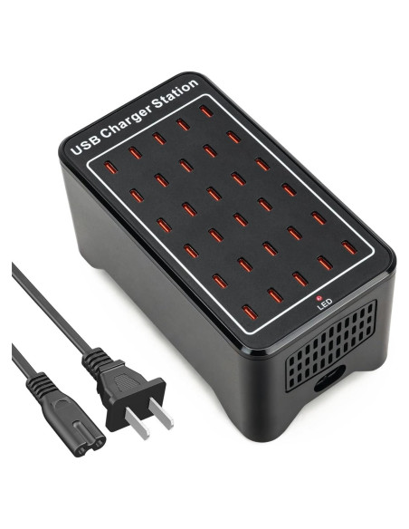 Estación de Carga USB C 150W DeBangsi 30 Puertos Rápida Estación de Carga USB C 150W DeBangsi 30 Puertos Rápida
