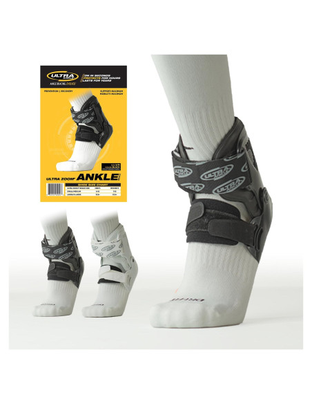 Férula de Tobillo Ultra Zoom - Diseño de Bisagra, Negro Férula de Tobillo Ultra Zoom - Diseño de Bisagra, Negro