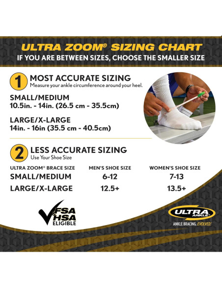 Férula de Tobillo Ultra Zoom - Diseño de Bisagra, Negro Férula de Tobillo Ultra Zoom - Diseño de Bisagra, Negro
