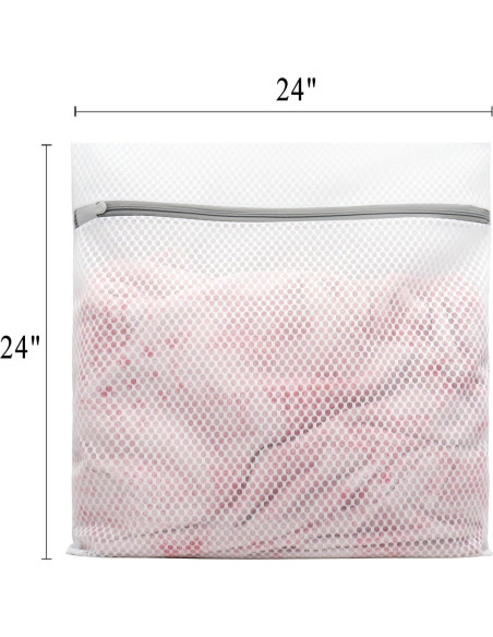 Bolsa de Lavandería de Malla Muchfun 60x60 cm XX-Grande 2 Pcs Bolsa de Lavandería de Malla Muchfun 60x60 cm XX-Grande 2 Pcs