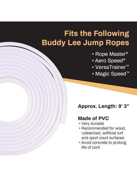 Cordón de Reemplazo Buddy Lee para Cuerdas de Salto - 2.87m Cordón de Reemplazo Buddy Lee para Cuerdas de Salto - 2.87m