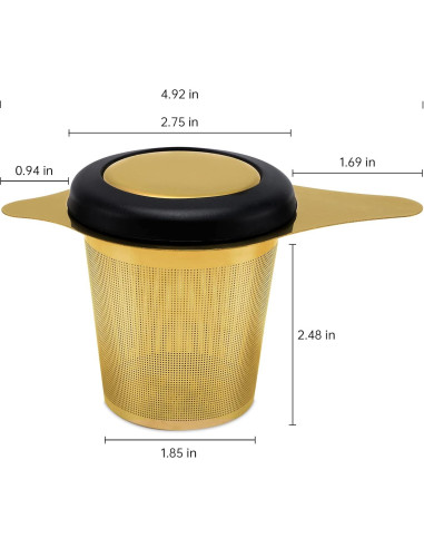 Infusor de Té Maqqet Acero Inoxidable con Filtro y Tapa