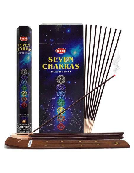 Paquete de 120 Varitas de Incienso 7 Chakras TRUMIRI Paquete de 120 Varitas de Incienso 7 Chakras TRUMIRI