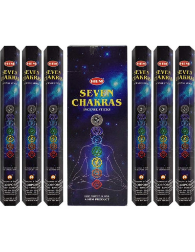 Paquete de 120 Varitas de Incienso 7 Chakras TRUMIRI