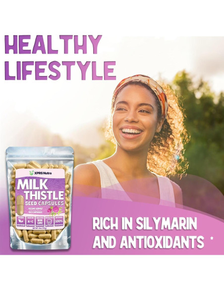 Cápsulas de Cardo Mariano XPRS Nutra 1000 mg - 180 Unidades Cápsulas de Cardo Mariano XPRS Nutra 1000 mg - 180 Unidades