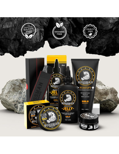 Kit Completo de Cuidado de Barba Bossman - 5 Piezas