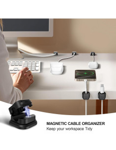 Organizador Magnético de Cables Picozon - Paquete de 6 2