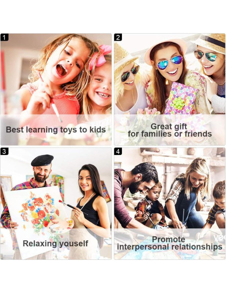 Pintar por Números TUMOVO 40x50 cm Flores para Adultos