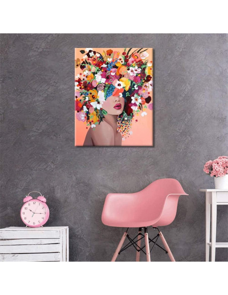 Pintar por Números TUMOVO 40x50 cm Flores para Adultos