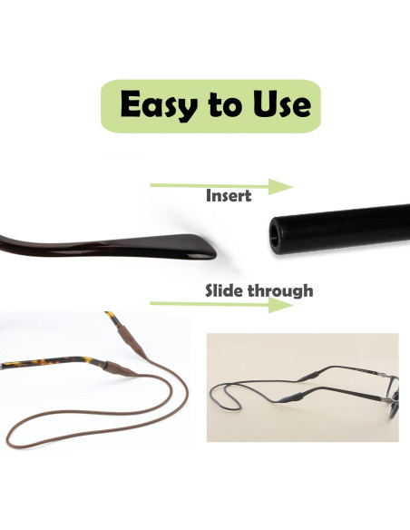 Correa de Gafas de Silicona UPIONIC - 55cm, 3 Unidades, Negro Correa de Gafas de Silicona UPIONIC - 55cm, 3 Unidades, Negro