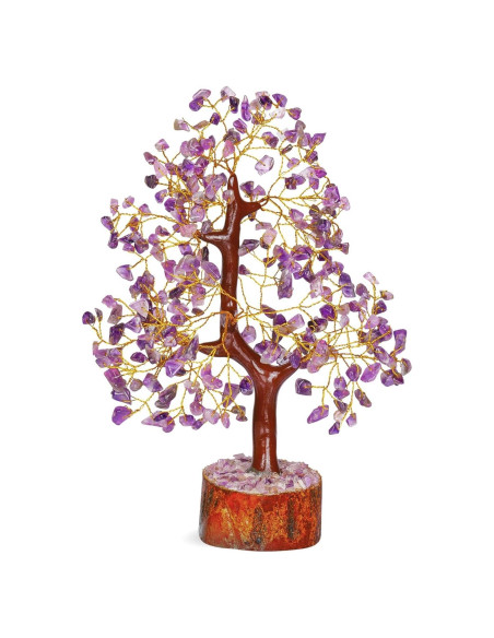 Árbol de Vida de Cristal Amatista 27.9 cm YATSKIA Decoración Árbol de Vida de Cristal Amatista 27.9 cm YATSKIA Decoración