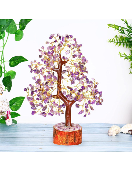 Árbol de Vida de Cristal Amatista 27.9 cm YATSKIA Decoración Árbol de Vida de Cristal Amatista 27.9 cm YATSKIA Decoración