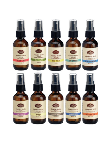 Set de 10 Sprays de Masaje Fabuloso Frannie 59ml Aceites Naturales