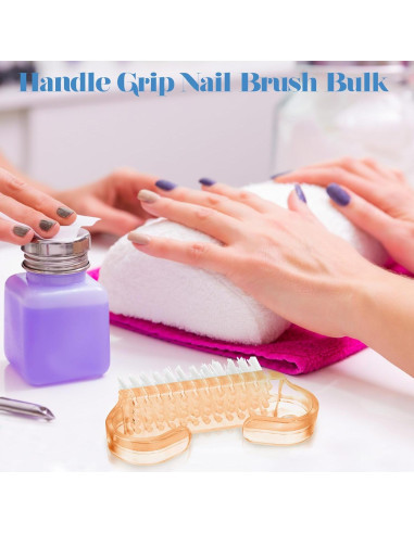 Bokon 400 Cepillos de Uñas con Mango Coloridos para Manicura