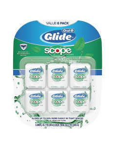 Hilo Dental Oral-B Glide Sabor Scope 40m Paquete de 6