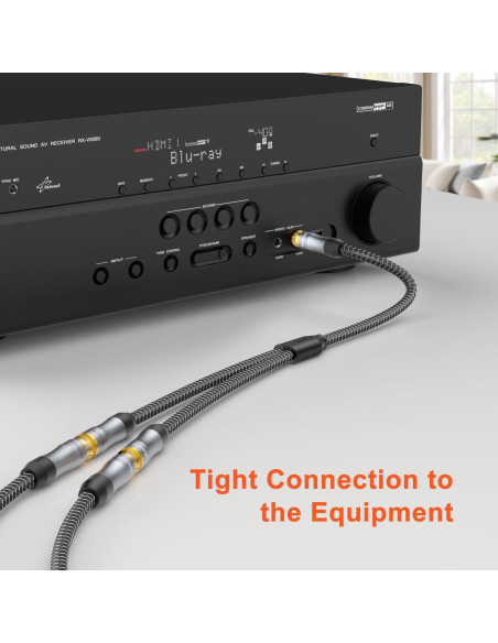 Divisor RCA Y VANAUX 30cm 1 Macho a 2 Hembras Audio Divisor RCA Y VANAUX 30cm 1 Macho a 2 Hembras Audio