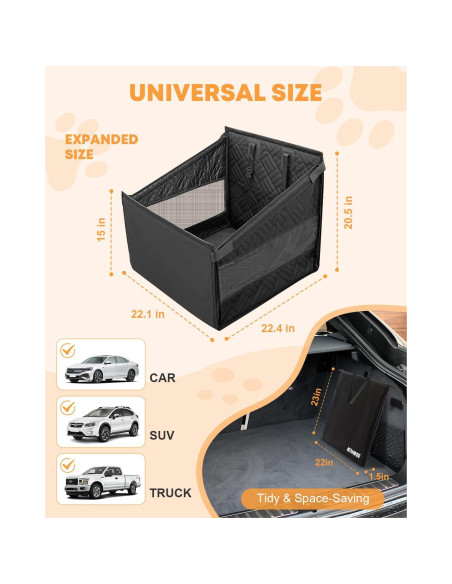 Funda de Asiento para Perros Kohree KR3713 Impermeable 900D Funda de Asiento para Perros Kohree KR3713 Impermeable 900D