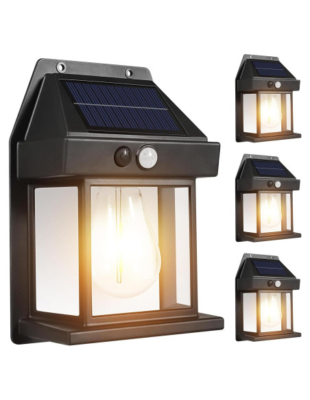 Lámpara Solar de Pared Eclorui con Sensor de Movimiento IP65 Lámpara Solar de Pared Eclorui con Sensor de Movimiento IP65