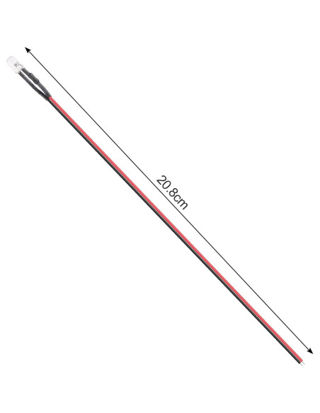 50 LEDs Pre Cableados 5mm ACEIRMC Multicolor 12V 20cm 50 LEDs Pre Cableados 5mm ACEIRMC Multicolor 12V 20cm