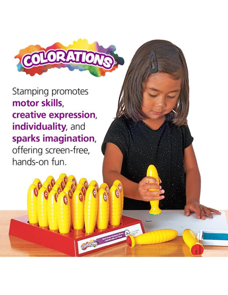 Sellos de Letras Minúsculas Colorations - Set de 26 para Niños Sellos de Letras Minúsculas Colorations - Set de 26 para Niños