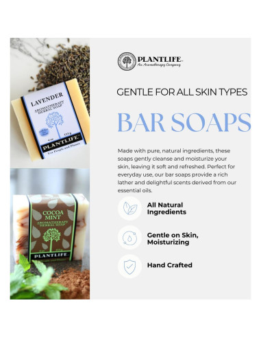 Jabón de Barra Pachulí Plantlife 113g - Hidratante y Calmante