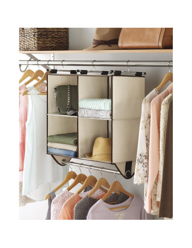 Organizador de Closet Whitmor 4 Estantes con Varilla Cromo