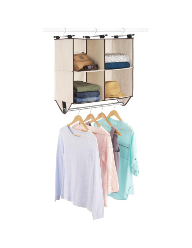Organizador de Closet Whitmor 4 Estantes con Varilla Cromo