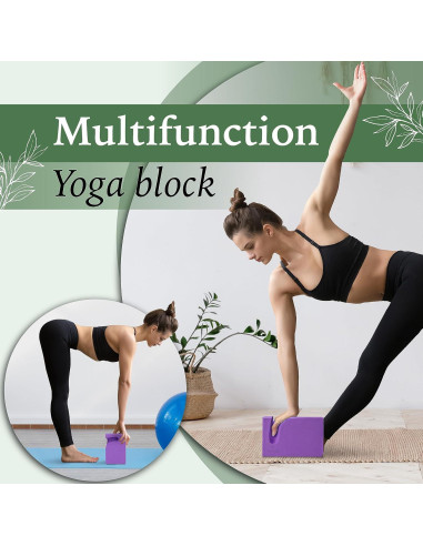 Bloques de Yoga Yes4All para Muñecas - 2 Piezas EVA Lavanda