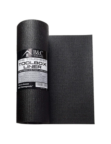 Forro Antideslizante B&C Home Goods 4.88m x 0.40m para Herramientas Forro Antideslizante B&C Home Goods 4.88m x 0.40m para Herramientas