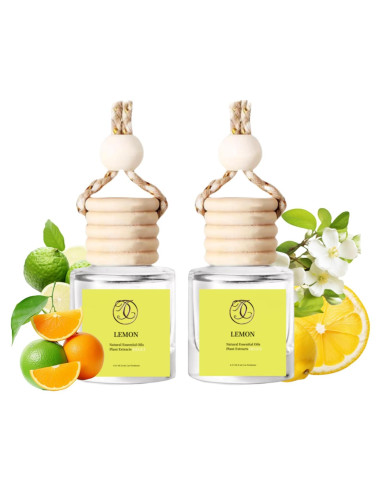 Juego de Ambientadores de Automóvil DEGUI Aroma Limón 2 Piezas